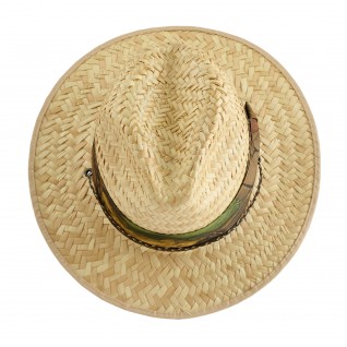 Hand Woven Natural Palm Straw Hunting Hat