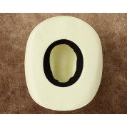 Hand-woven ivory cowboy hat
