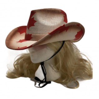 Flag Maple Leaf Western Cowboy Hat for Men and Women