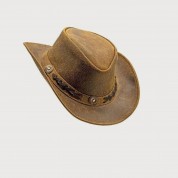 Handcrafted Western Style Durable Leather Bush Hat