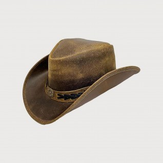 Handcrafted Western Style Durable Leather Bush Hat