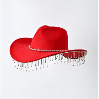 Shiny Layered Denim Fedora