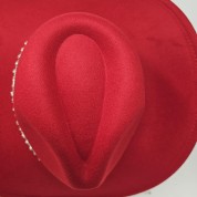 Shiny Layered Denim Fedora