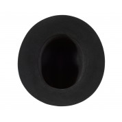 Black hard wool hat decoration