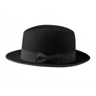 Solid color wool felt hat