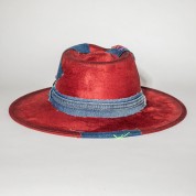 Multicolor patchwork cowboy hat