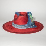 Multicolor patchwork cowboy hat